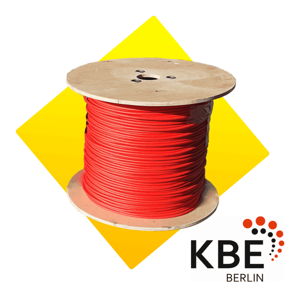Кабель для сонячних панелей KBE 6mm2 червоний